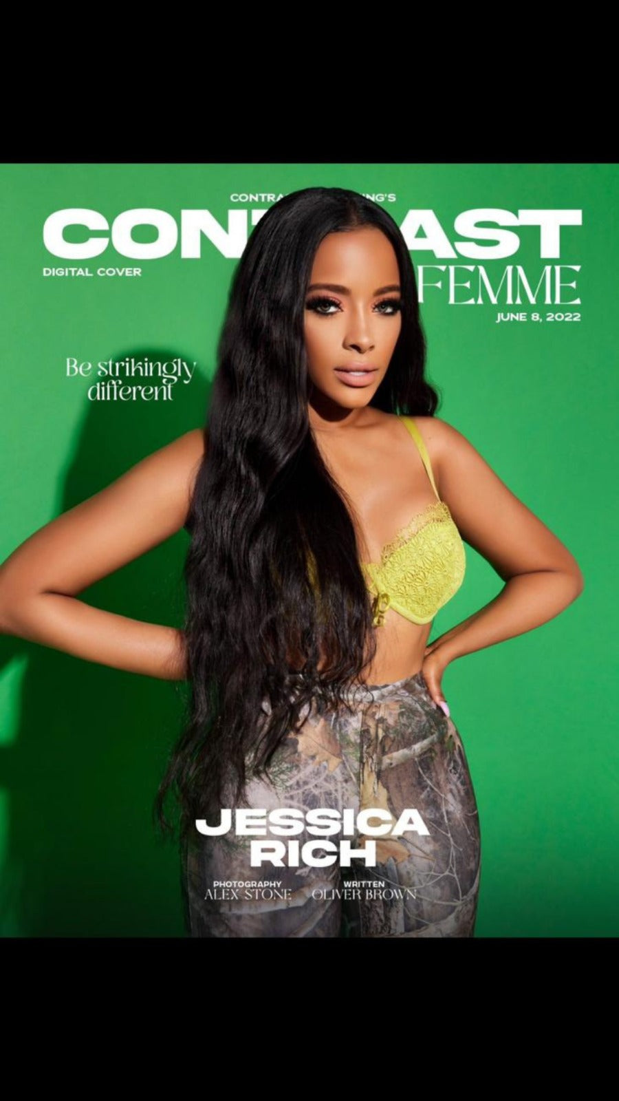 JESSICA RICH GRACES THE COVER OF CONTRAST MAGAZINE