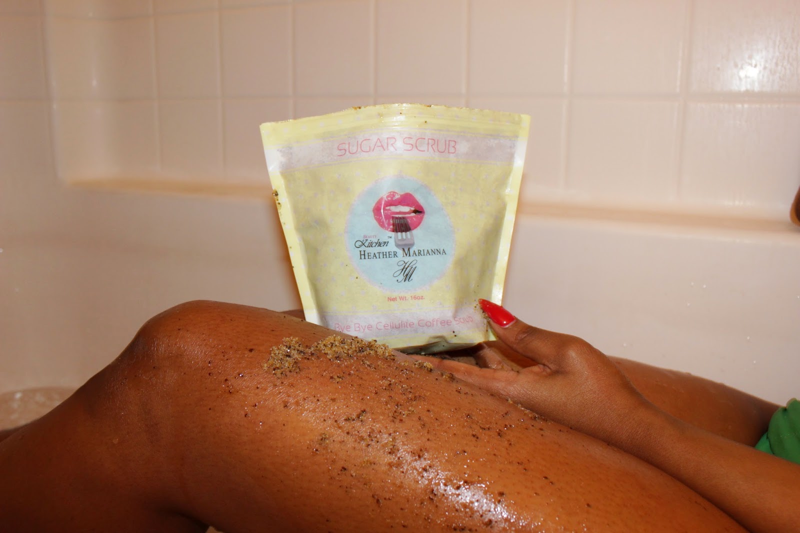 BYE BYE CELLULITE WITH HEATHER MARIANNA'S SUGAR COFFEE SCRUB