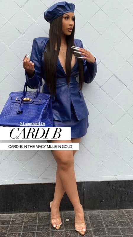 CARDI B IN JESSICA RICH MACY MUKE SILVER