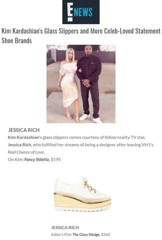 JESSICA RICH FEATURED ON E! NEWS ONLINE KIM KARDASHIAN