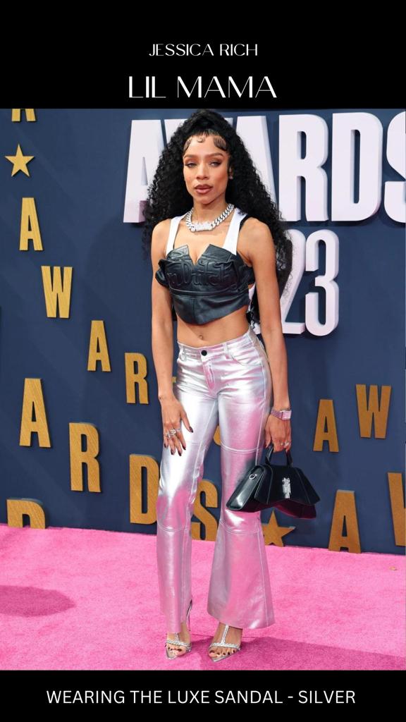 LIL MAMA WEARING THE LUXE SANDAL - SILVER