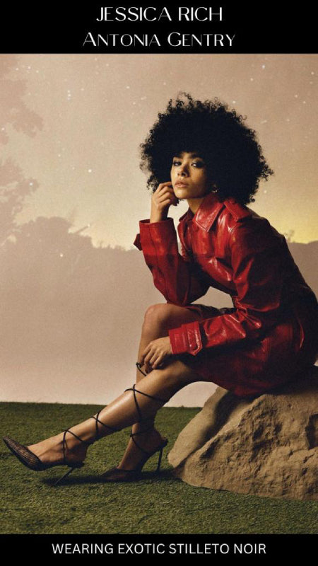 ANTONIA GENTRY WEARING EXOTIC STILETTO NOIR