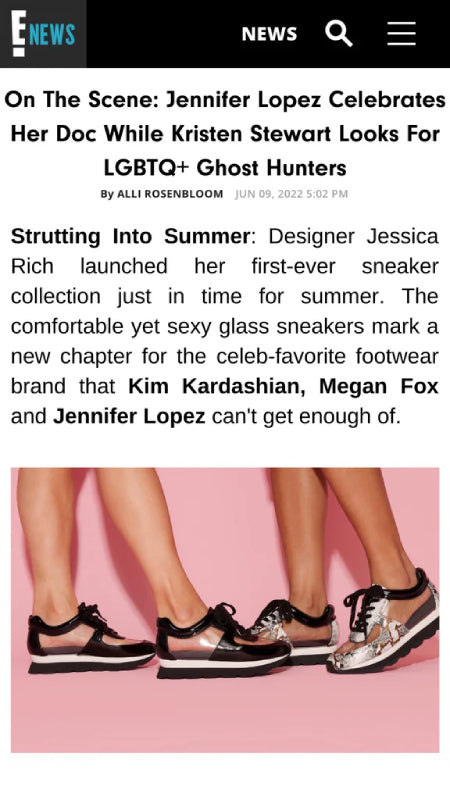 JESSICA RICH FEATURED ON E! NEWS