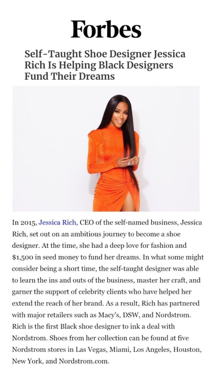 JESSICA RICH FEATURED IN FORBES