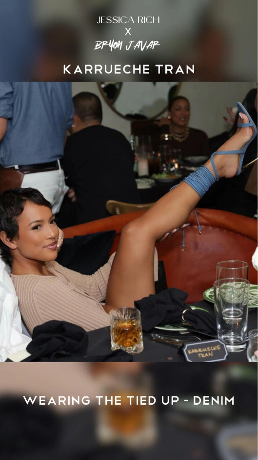 KARRUECHE TRAN WEARING THE TIED UP - DENIM