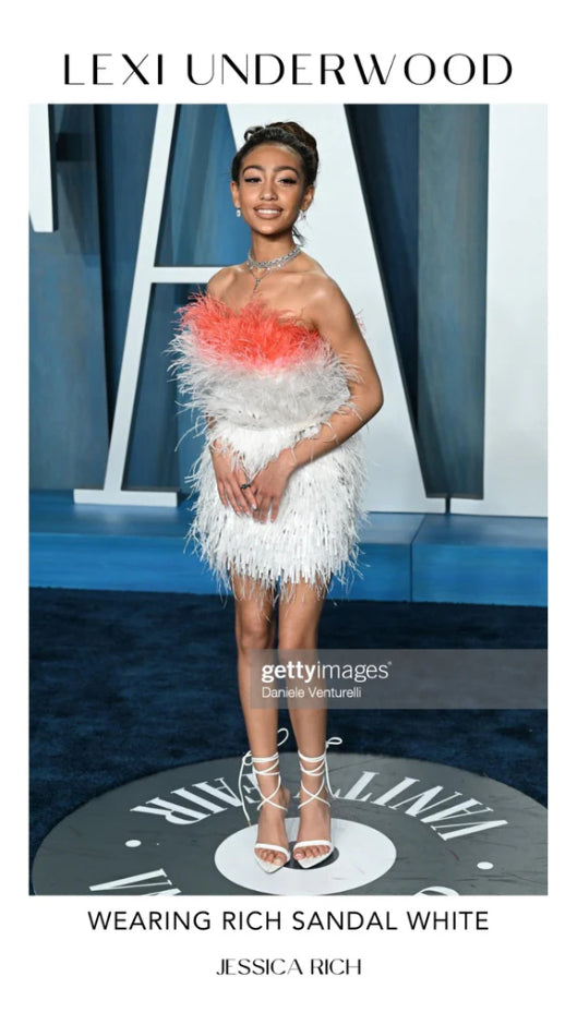 LEXI UNDERWOOD IN RICH SANDAL WHITE