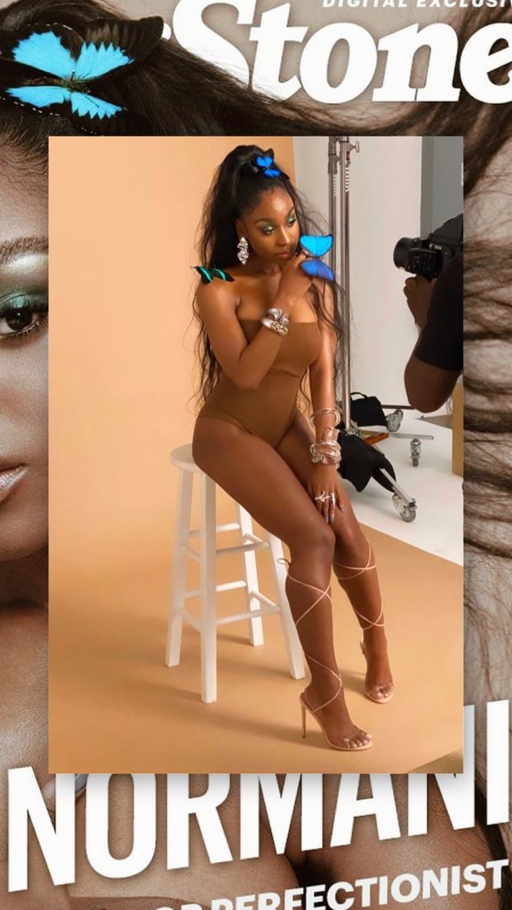 NORMANI COVERS ROLLING STONE IN JESSICA RICH DRIP SANDALS