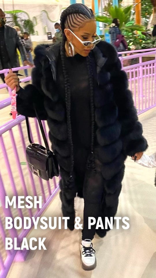 CARDI B IN RICH BASICS MESH SET