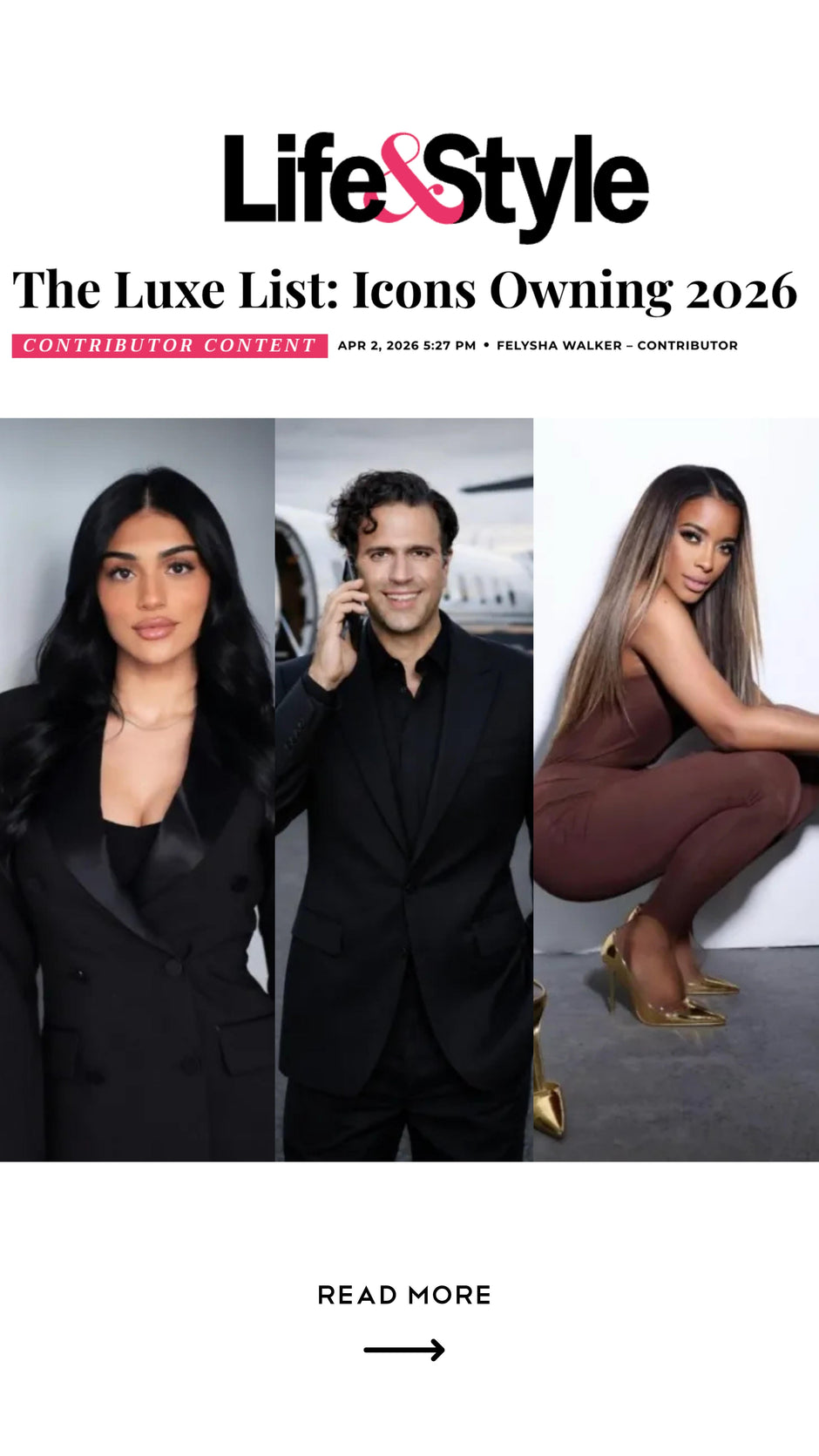 JESSICA RICH FEATURED IN LIFE & STYLE