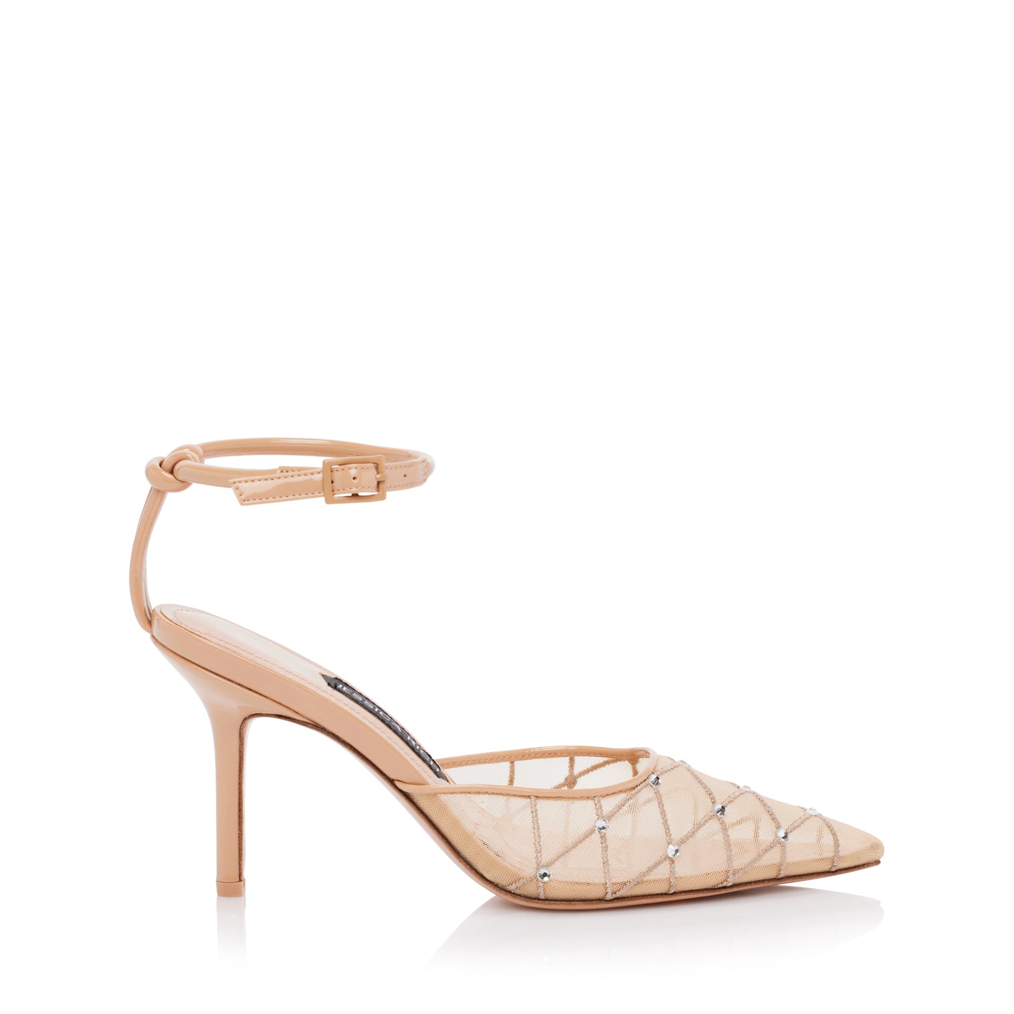 AMORA MESH SLINGBACK 90 MM | NUDE