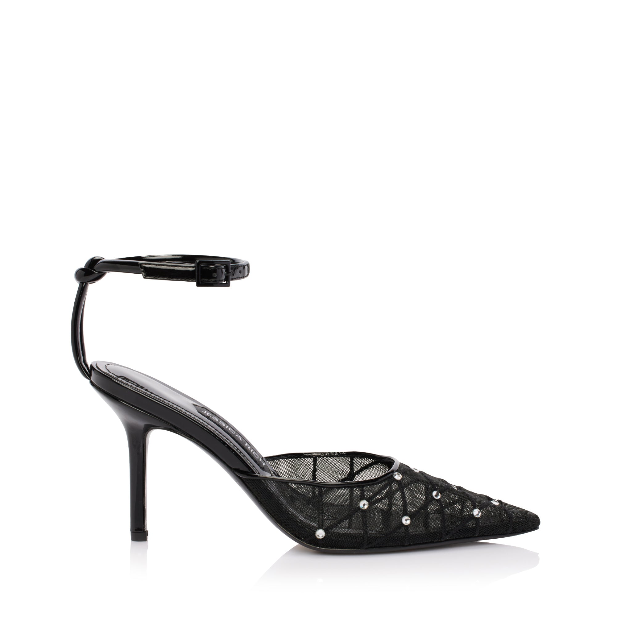 AMORA MESH SLINGBACK 90 MM | NOIR