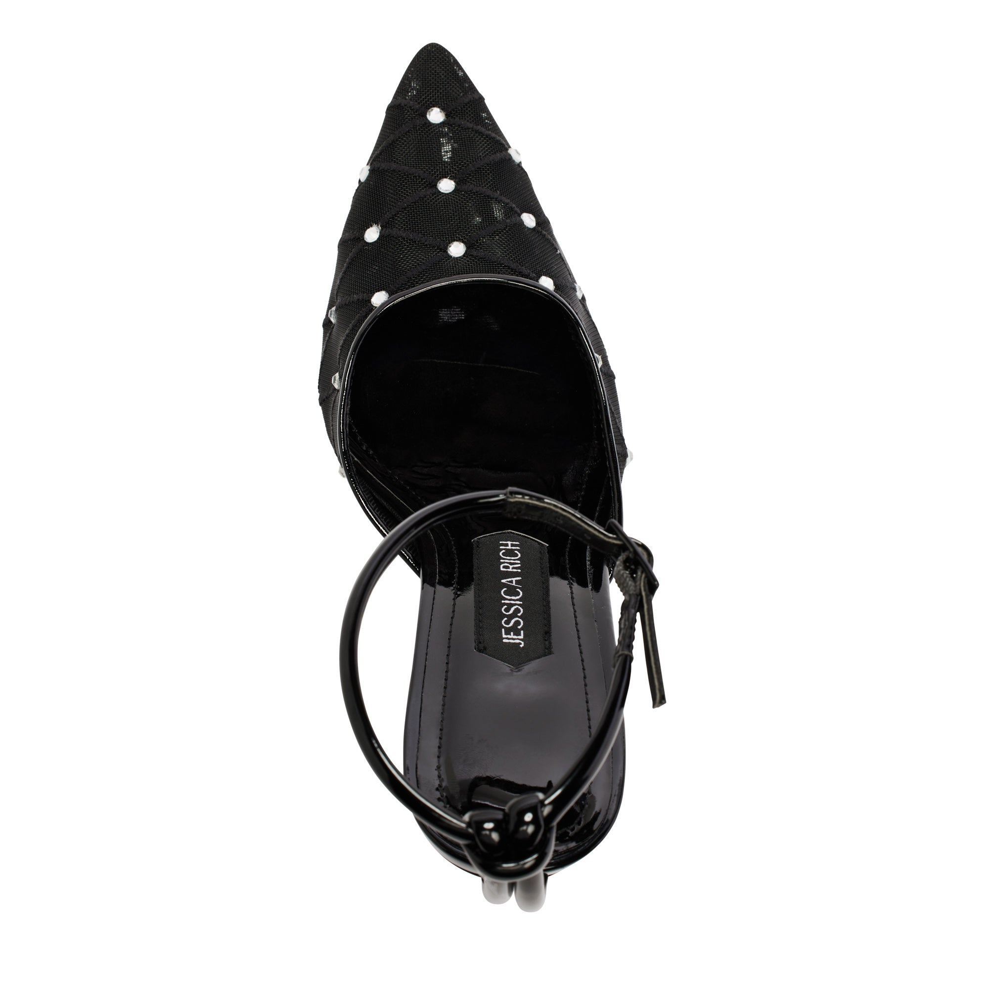 AMORA MESH SLINGBACK 90 MM | NOIR