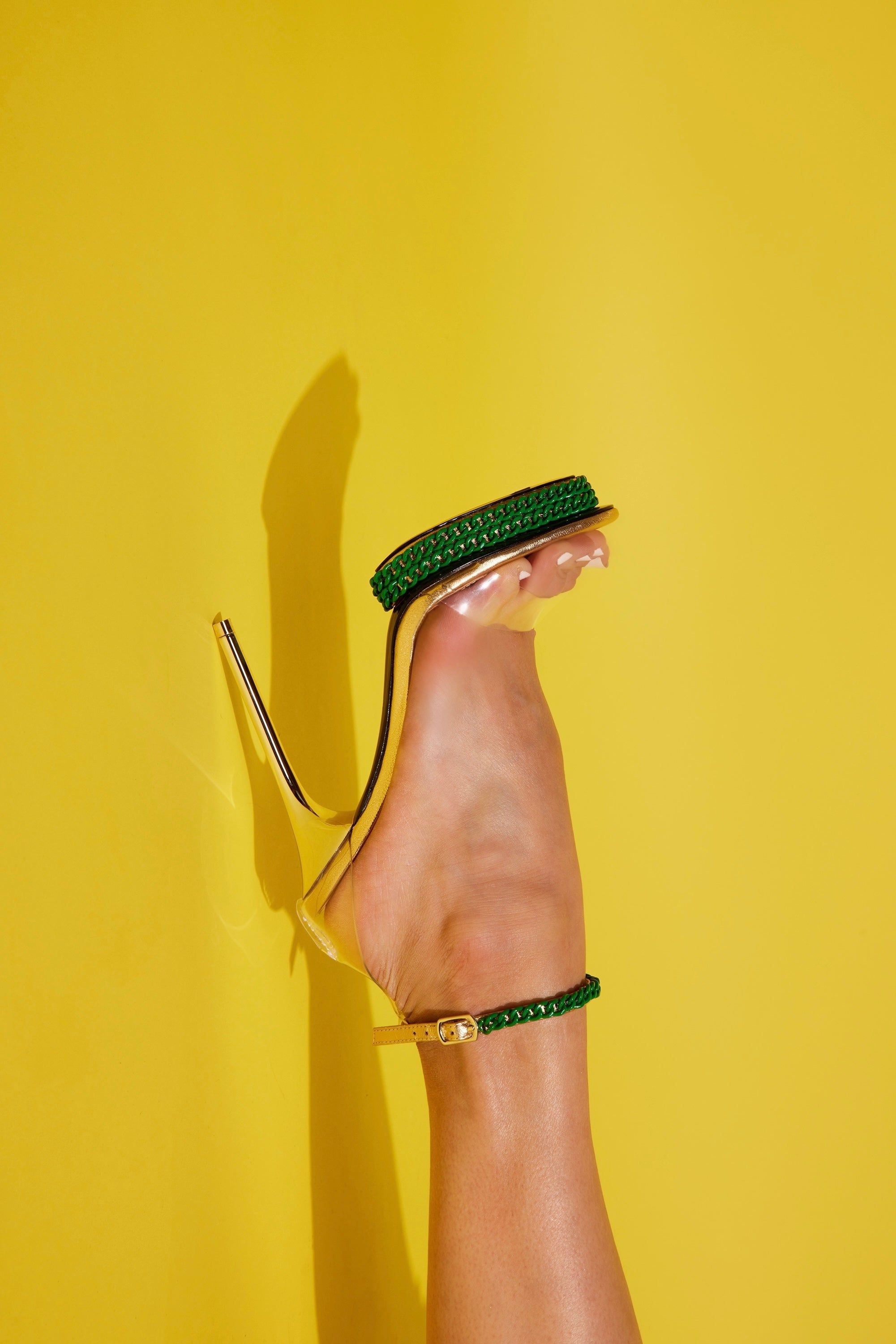 JESSICA CHAIN SANDAL | GREEN