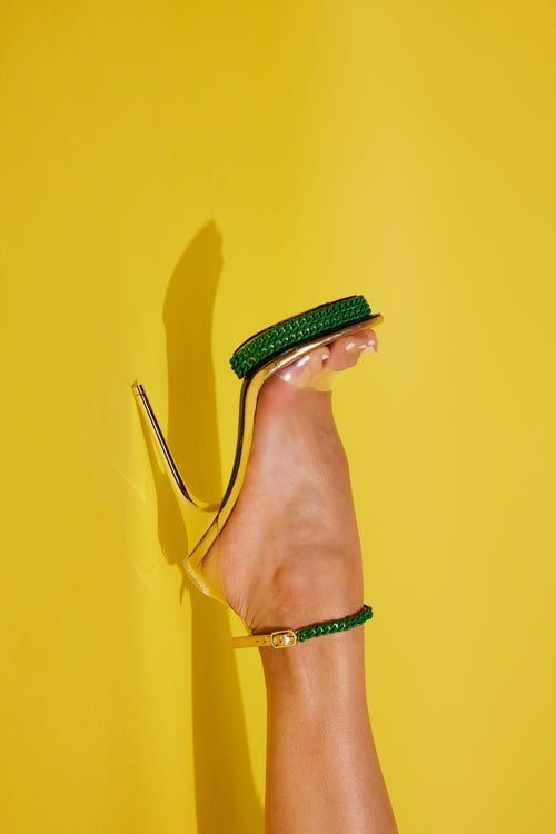 JESSICA CHAIN SANDAL | GREEN