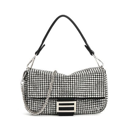 MINO CRYSTAL BAG | SILVER