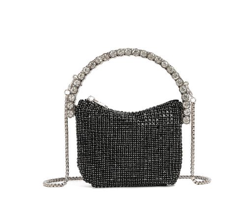 STELLA CRYSTAL BAG | NOIR