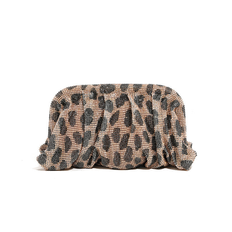 GISELLE CRYSTAL CLUTCH | LEOPARD