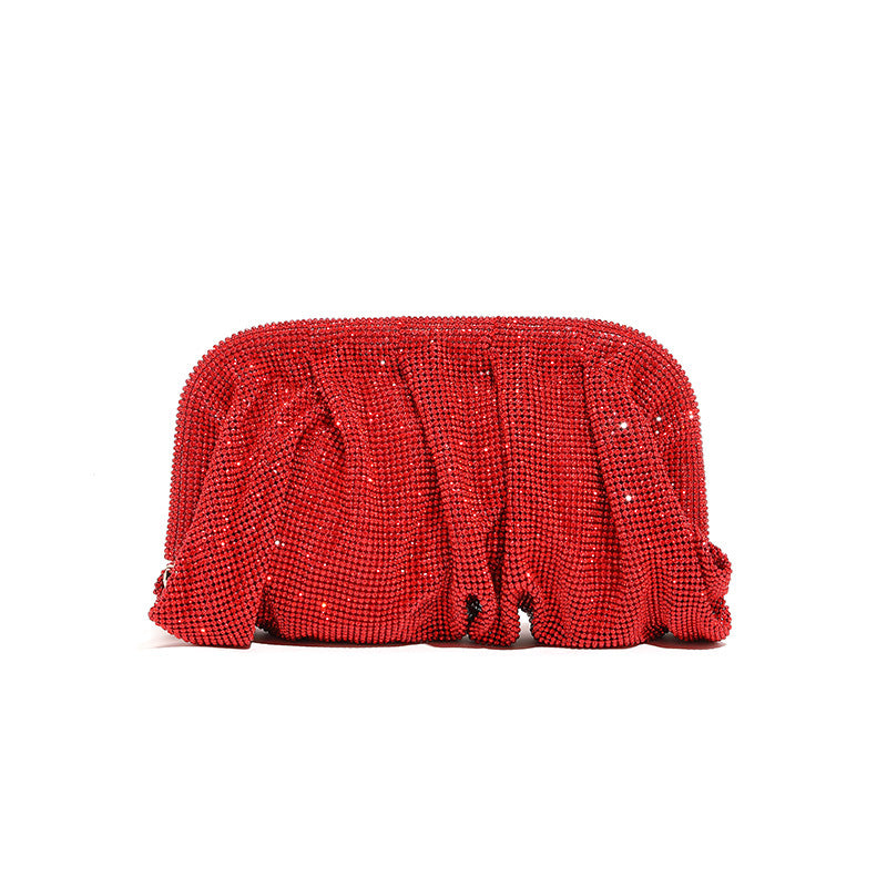 GISELLE CRYSTAL CLUTCH | RED