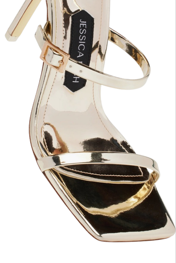 METALLIC SANDAL 100 MM | GOLD