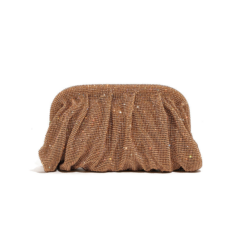 GISELLE CRYSTAL CLUTCH | BRONZE