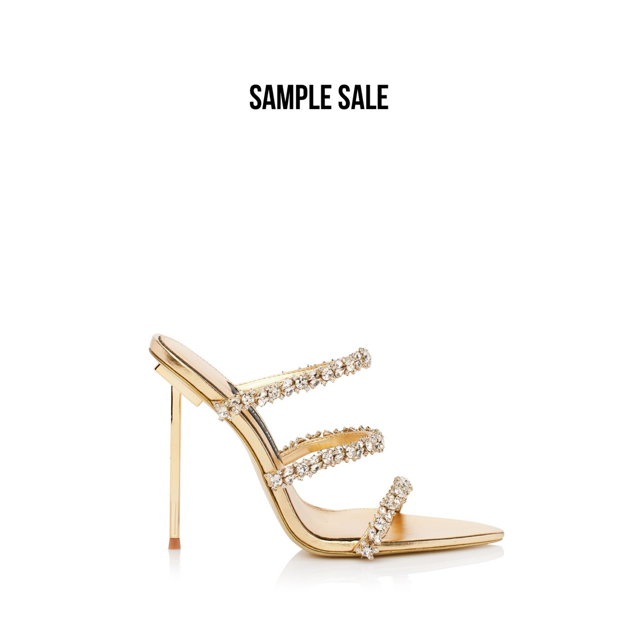 SAMPLE SALE | DIAMOND STILETTO | GOLD