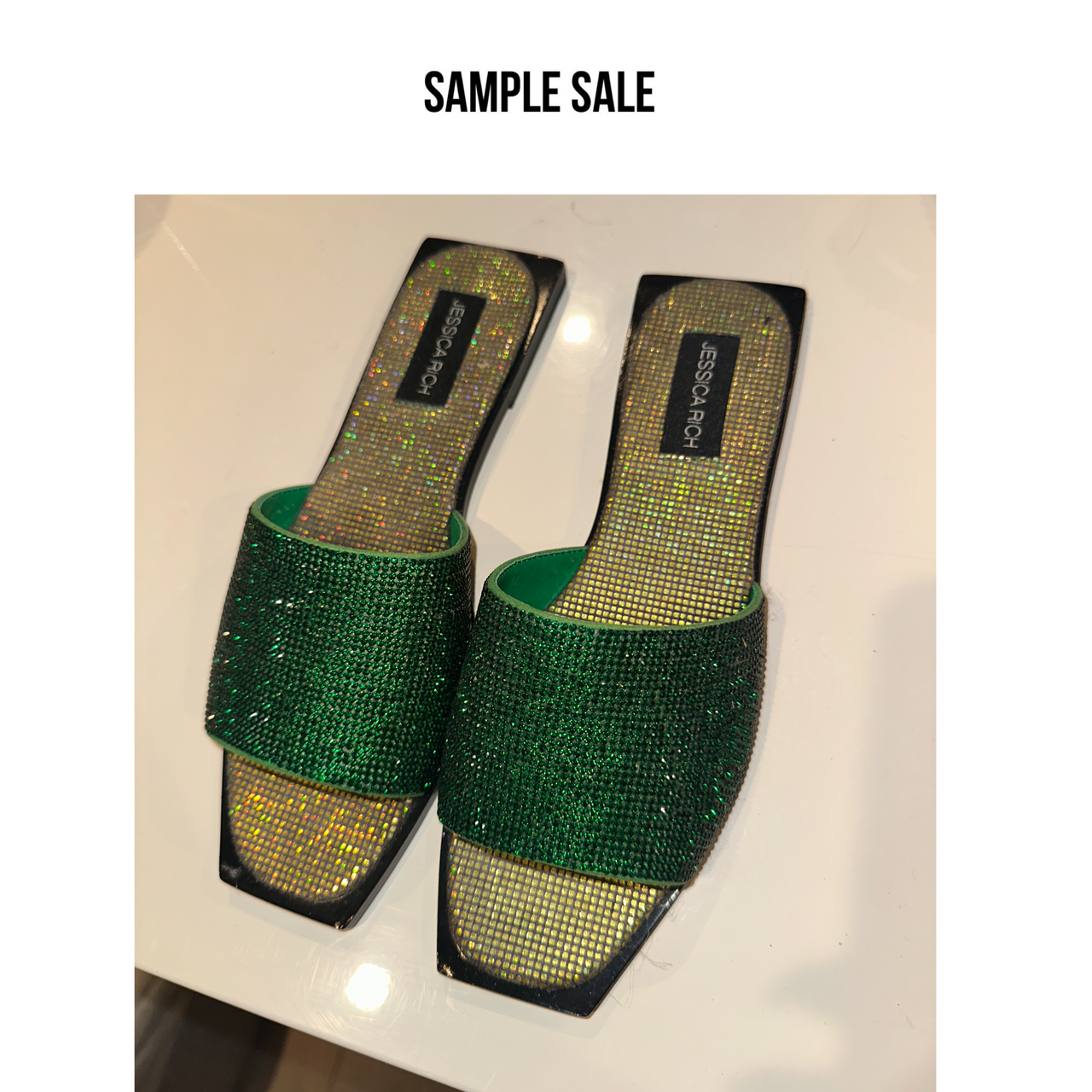 SAMPLE SALE | DIAMOND FLAT | GREEN