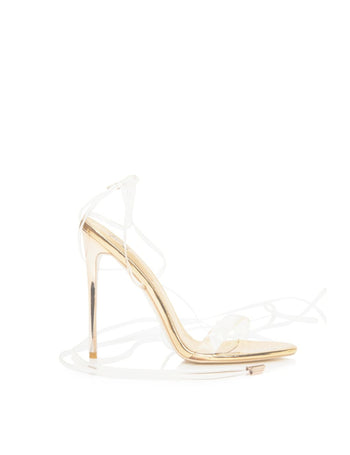 DRIP SANDAL 120 MM | CLEAR