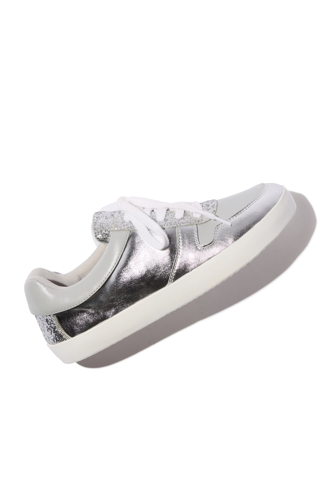 GLITTER SNEAKER SILVER