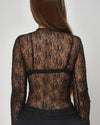 RICH BASICS | LACE TOP 03 NOIR