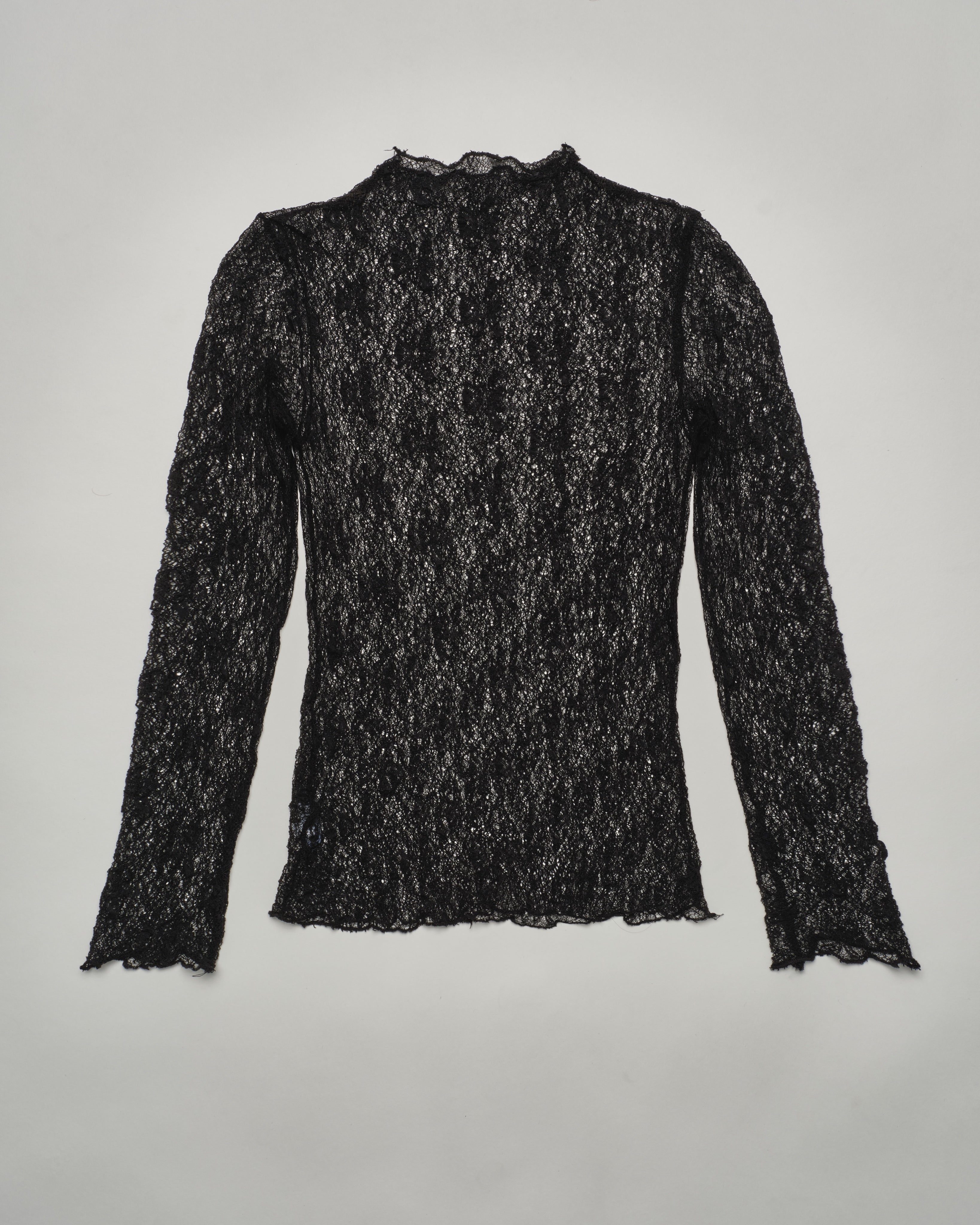 RICH BASICS | LACE TOP 03 NOIR