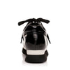 Back of the glass sneakers from luxury women’s shoe brand Jessica Rich.