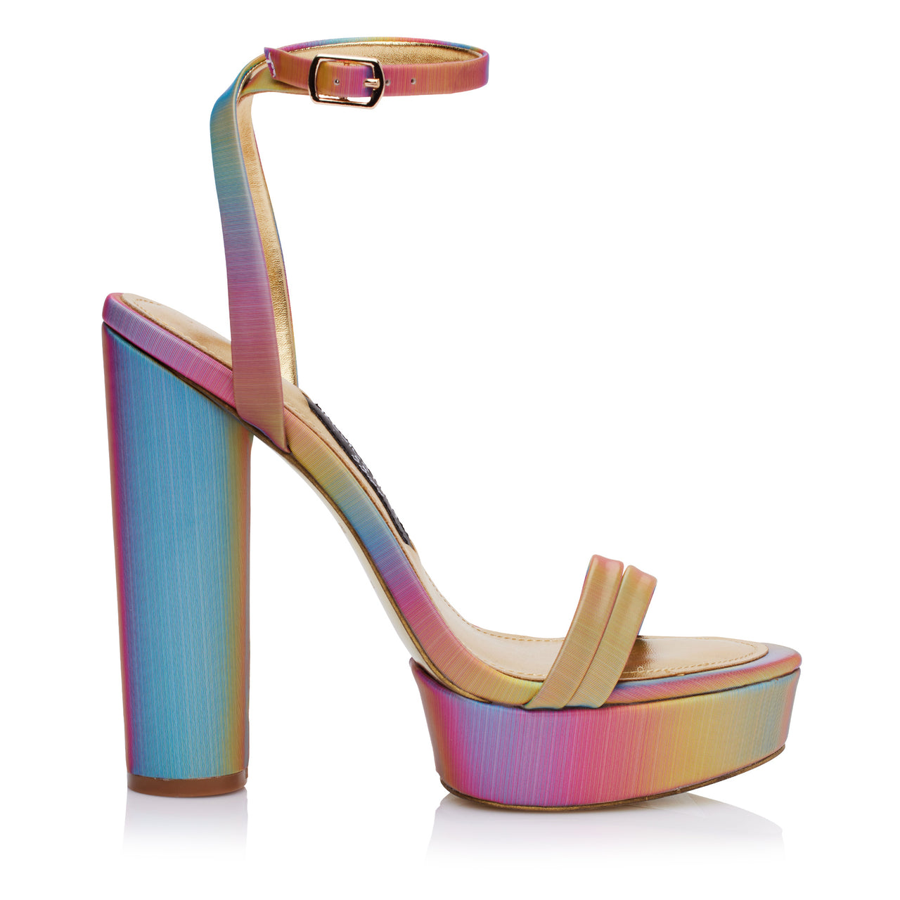 PLATFORM SANDAL SATIN