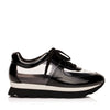 Profile of the glass sneakers from luxury women’s shoe brand Jessica Rich.